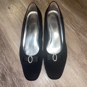 Black Formal Small Heel Shoes